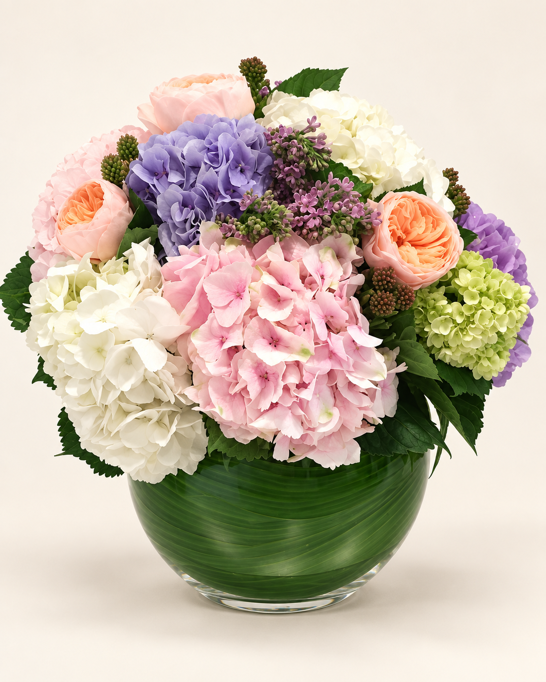 Pastel Hydrangea Bowl
