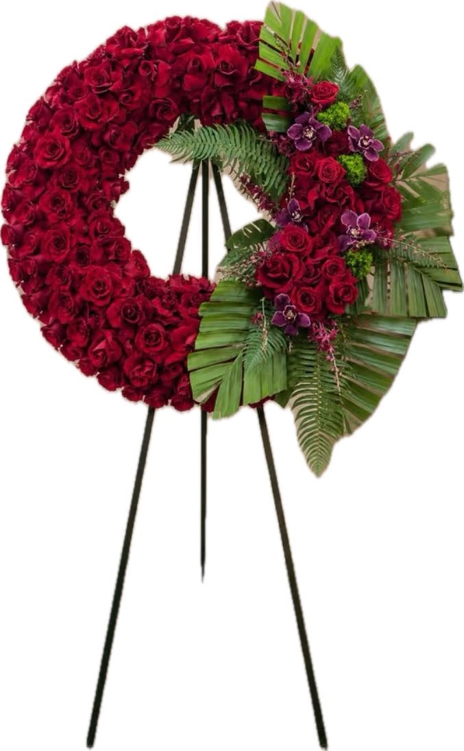 Red Rose Remembrance Wreath