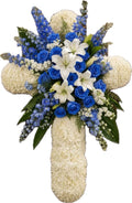 Blue Serenity Memorial Cross