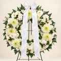 Ivory Peace Standing Wreath