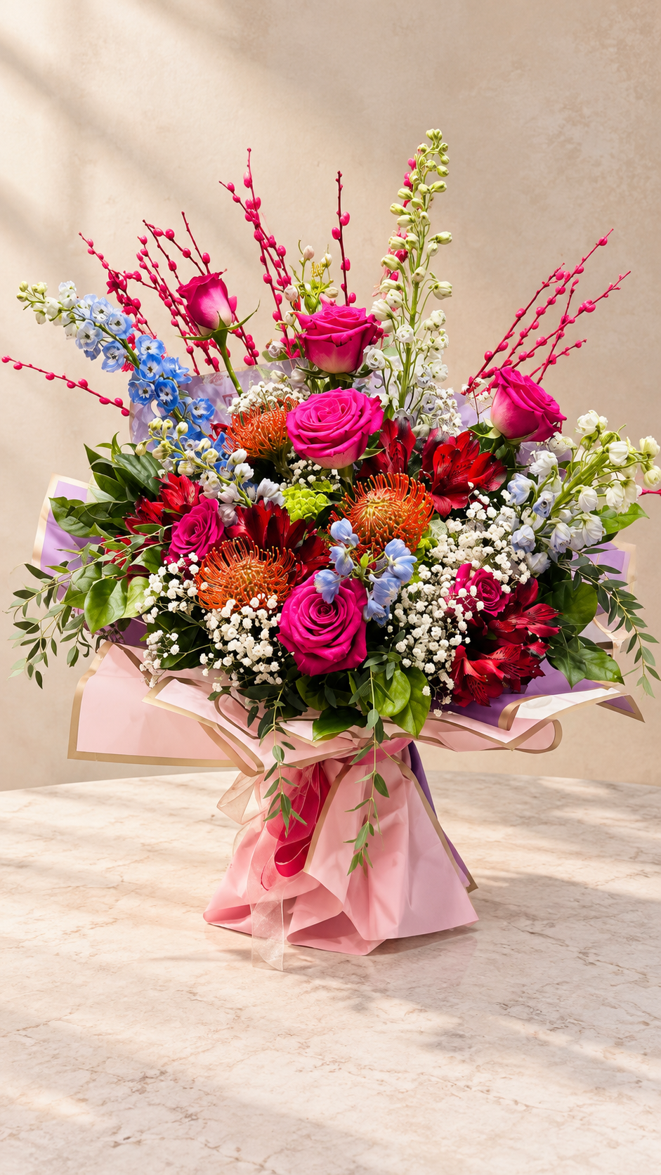Second view of Vivid Celebration Arrangement